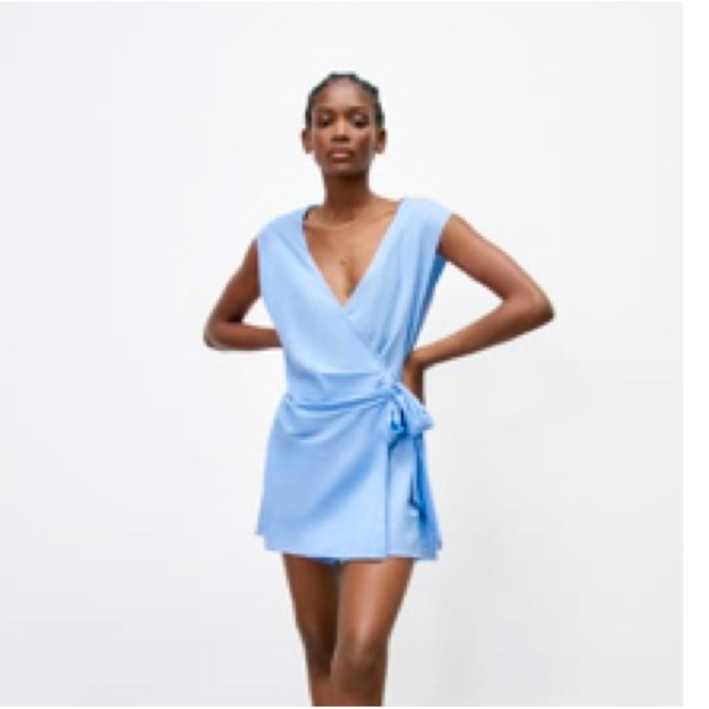 Zara NWT size small wrap jumpsuit
